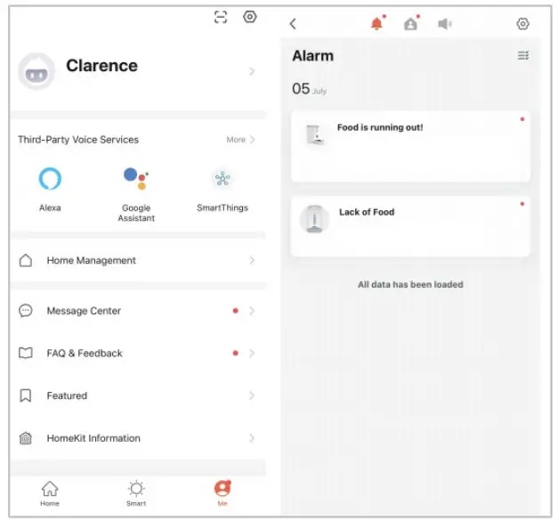 kogan KASMPTFDCMA Smarter Home Smart Wi Fi Pet Feeder 4 3 - Notifications centre