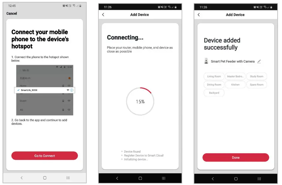 kogan KASMPTFDCMA Smarter Home Smart Wi Fi Pet Feeder 4 3 - Using AP Mode to add device 3