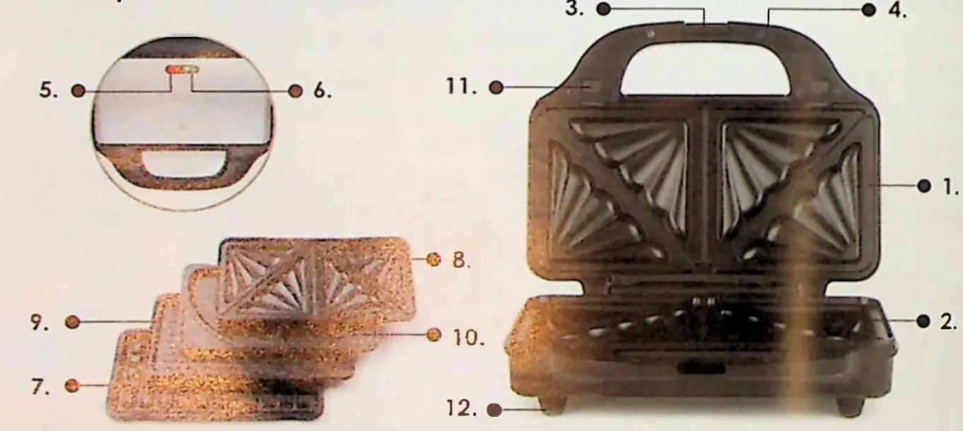 SALTER EK2143FOUR XL 4-in-1 Snack Maker with Waffle fig1