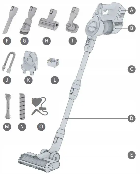 JASHEN JS-AV01C01 Cordless Vacuum Cleaner fig2