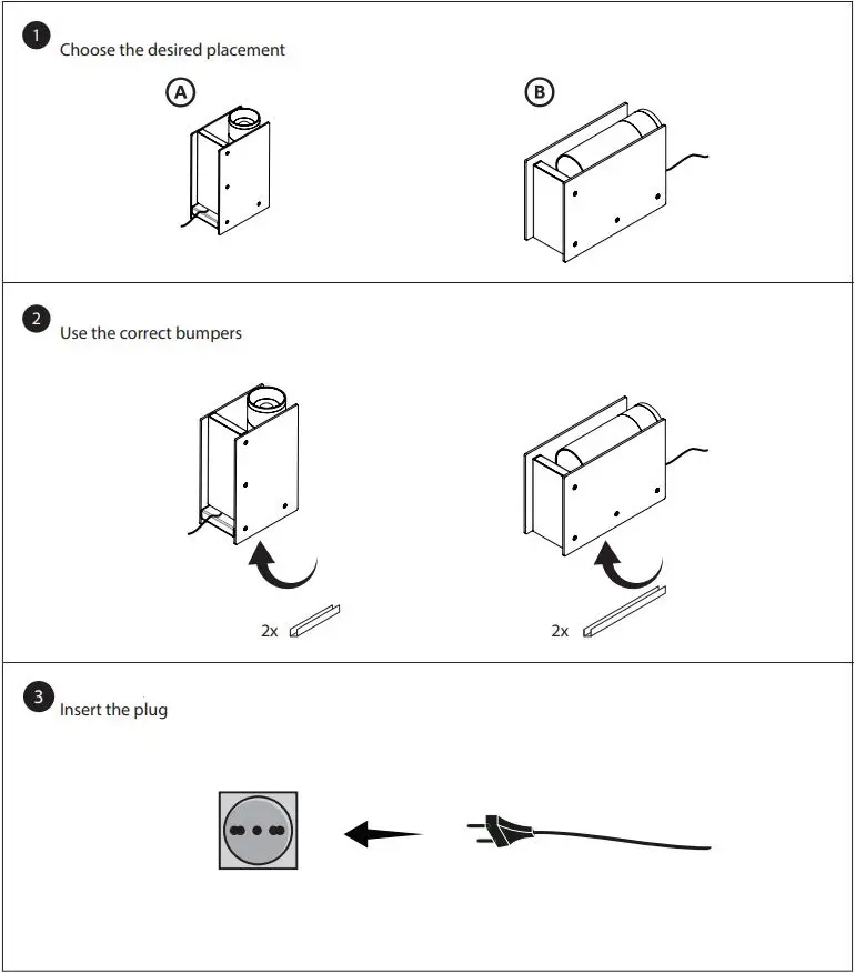 NEMO 072PLT000100 Massimo Colagrande Plint Lightning Instruction Manual - Installation