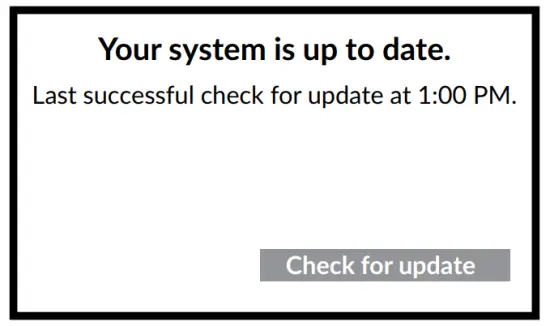 System up to date.