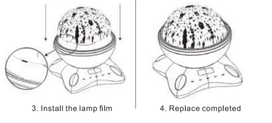 Lamp Film Replacement