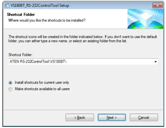 ATEN RS-232 Control Tool Apps 5