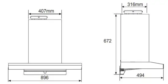 Midea E88 Rangehood - figure 3