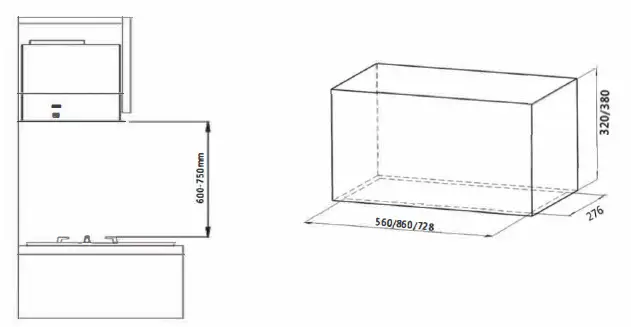 ILVE IVUM90 Under Cupboard Rangehood Instruction Fig1