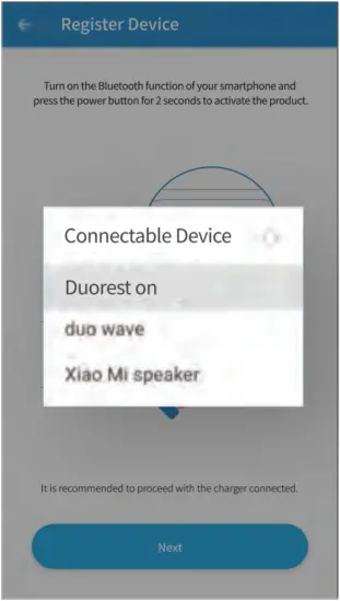 DUORESTON ON - Register Device 3