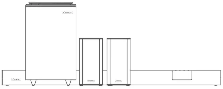 iDeaPLAY LIVE3 5.1 Home Theatre Wireless Soundbar System -
