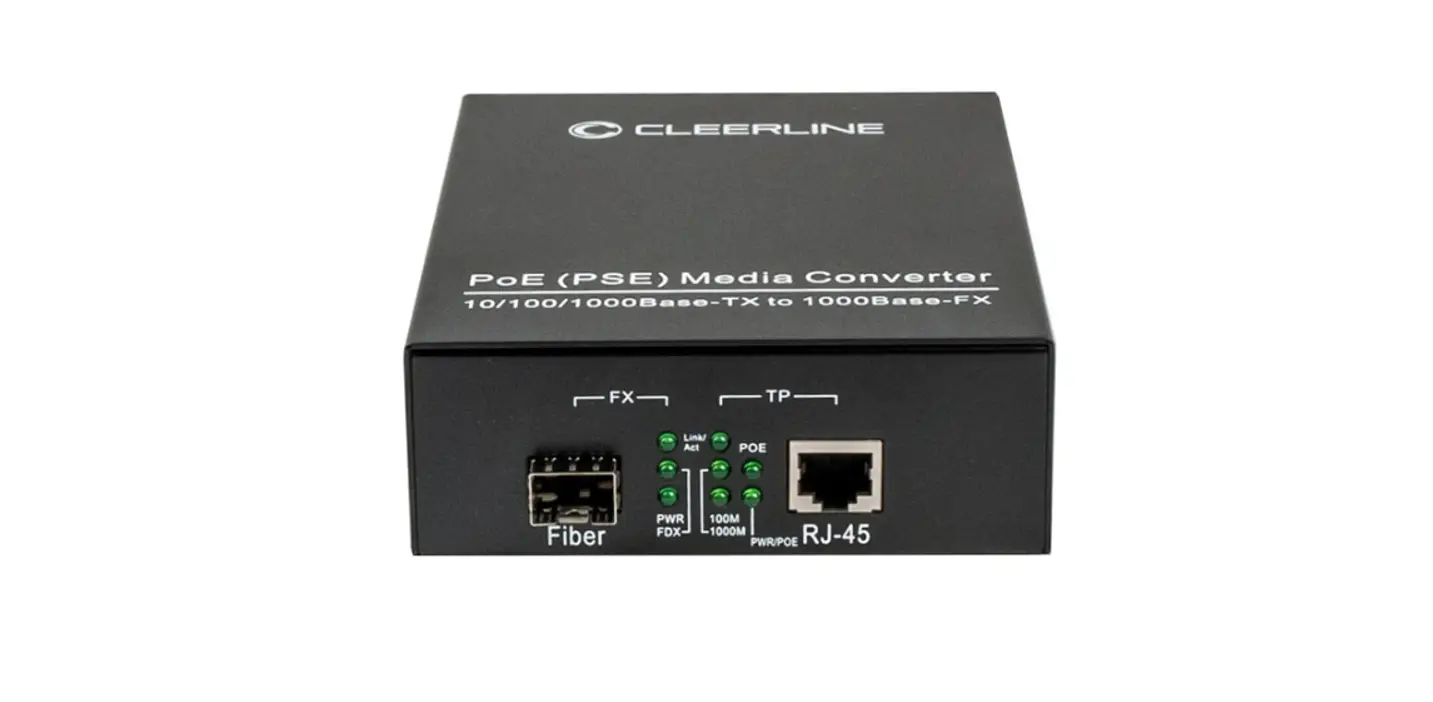 Cleerline Ssf-sfp-rj45poe-1g Poe+ (pse) Media Converter User Manual