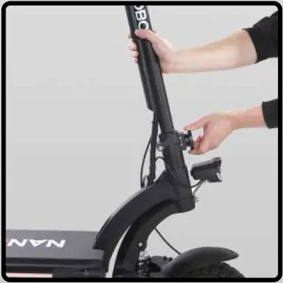 NANROBOT Lightning 8 Inch Wide Wheel RoadRunner Scooters - Handlebar Unfolding 3