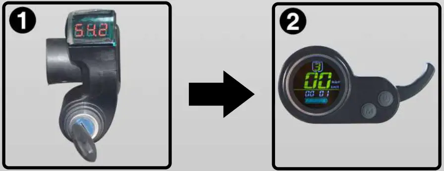 NANROBOT Lightning 8 Inch Wide Wheel RoadRunner Scooters - Power Turn On Off