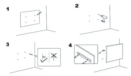 KLARSTEIN 10034234 Infrared Heater - WALL INSTALLATION