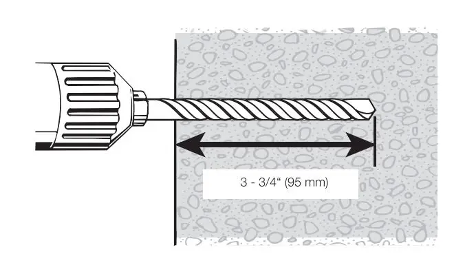 amazonbasics Longer Extension Dual Arm Full Motion TV Mount User Manual - 95 mm hole in wall