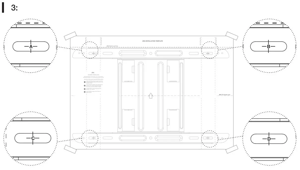 amazonbasics Longer Extension Dual Arm Full Motion TV Mount User Manual - Attach Corner