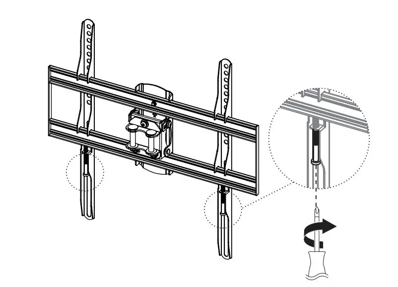 amazonbasics Longer Extension Dual Arm Full Motion TV Mount User Manual - Mount Installation