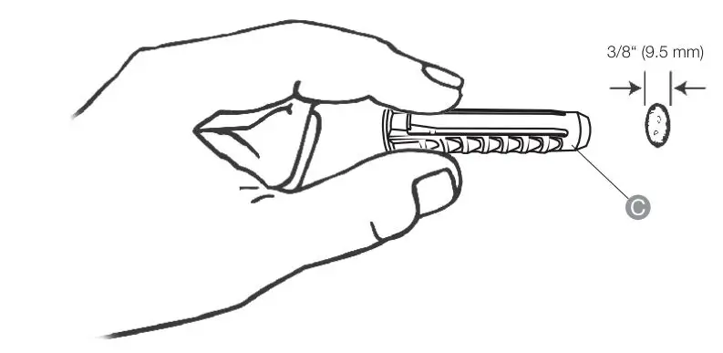 amazonbasics Longer Extension Dual Arm Full Motion TV Mount User Manual - attach screw in hole