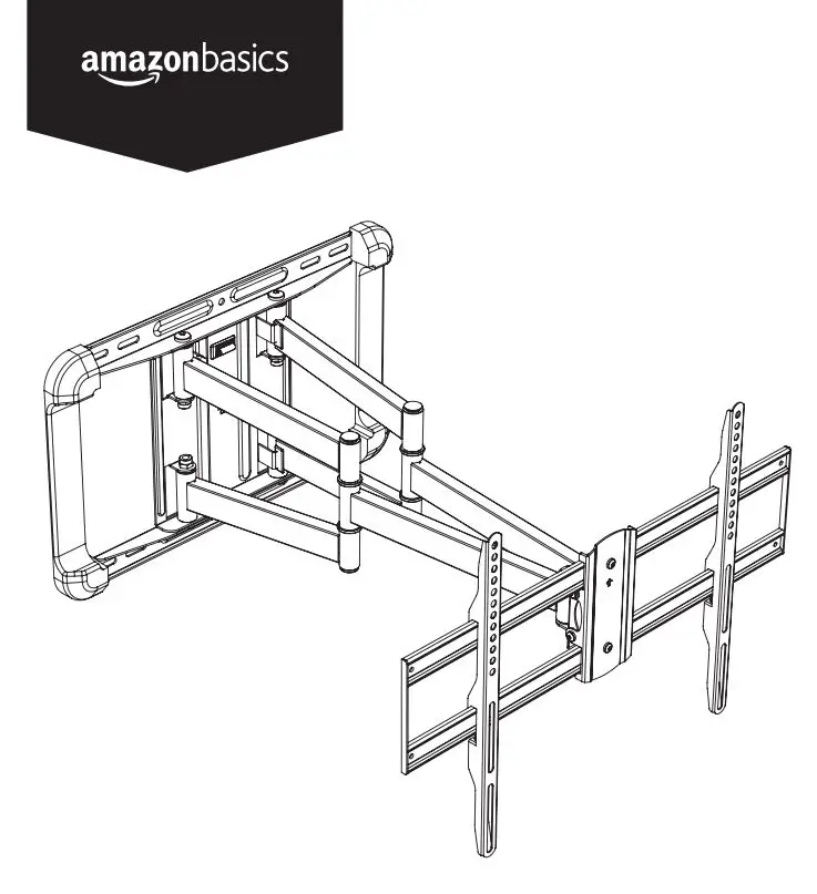 amazonbasics Longer Extension Dual Arm Full Motion TV Mount User Manual