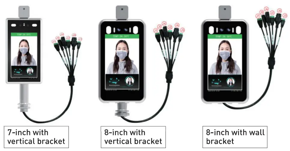 Safe Space Scan Technology 3S 07TW Face Recognize and Temperature Measurement Panel -