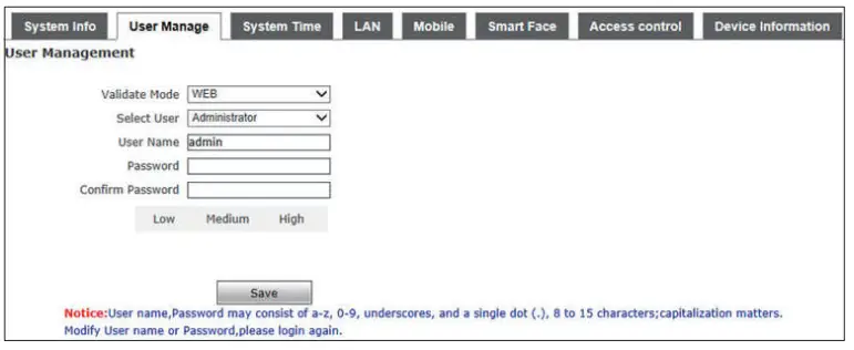 Safe Space Scan Technology 3S 07TW Face Recognize and Temperature Measurement Panel - 15