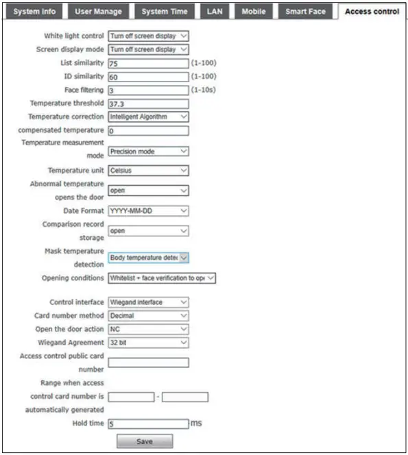 Safe Space Scan Technology 3S 07TW Face Recognize and Temperature Measurement Panel - 18