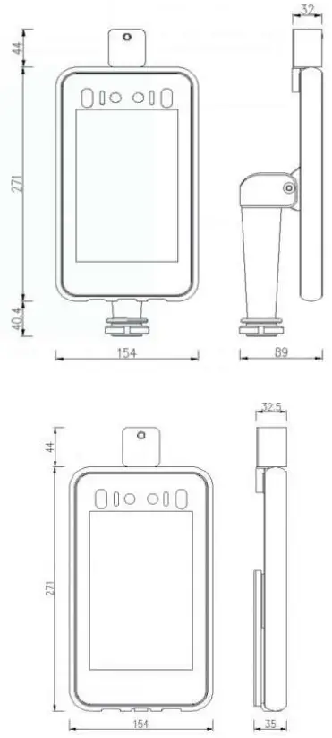 Safe Space Scan Technology 3S 07TW Face Recognize and Temperature Measurement Panel - 39