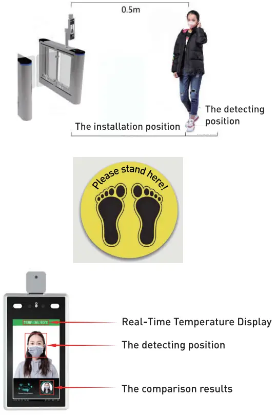Safe Space Scan Technology 3S 07TW Face Recognize and Temperature Measurement Panel - 8