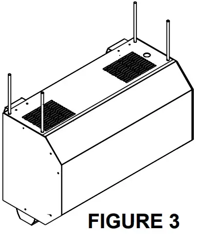 STELPRO ASDC Series ASDC0553CTSW Commercial Air Curtain - CEILING INSTALLATION
