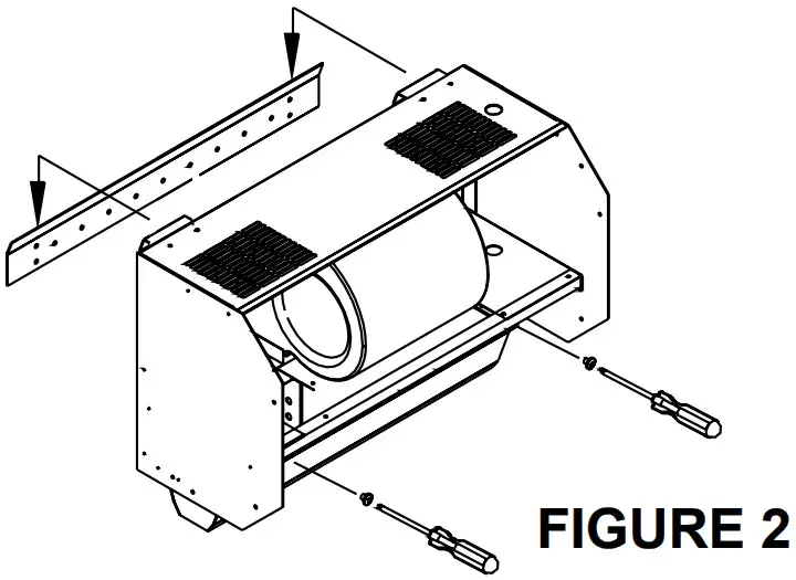 STELPRO ASDC Series ASDC0553CTSW Commercial Air Curtain - WALL INSTALLATION 1