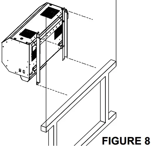 STELPRO ASDC Series ASDC0553CTSW Commercial Air Curtain - WINDOW INSTALLATION 4
