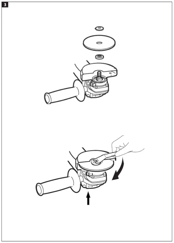 MEEC TOOLS 012585 Cordless Angle Grinder - fig3