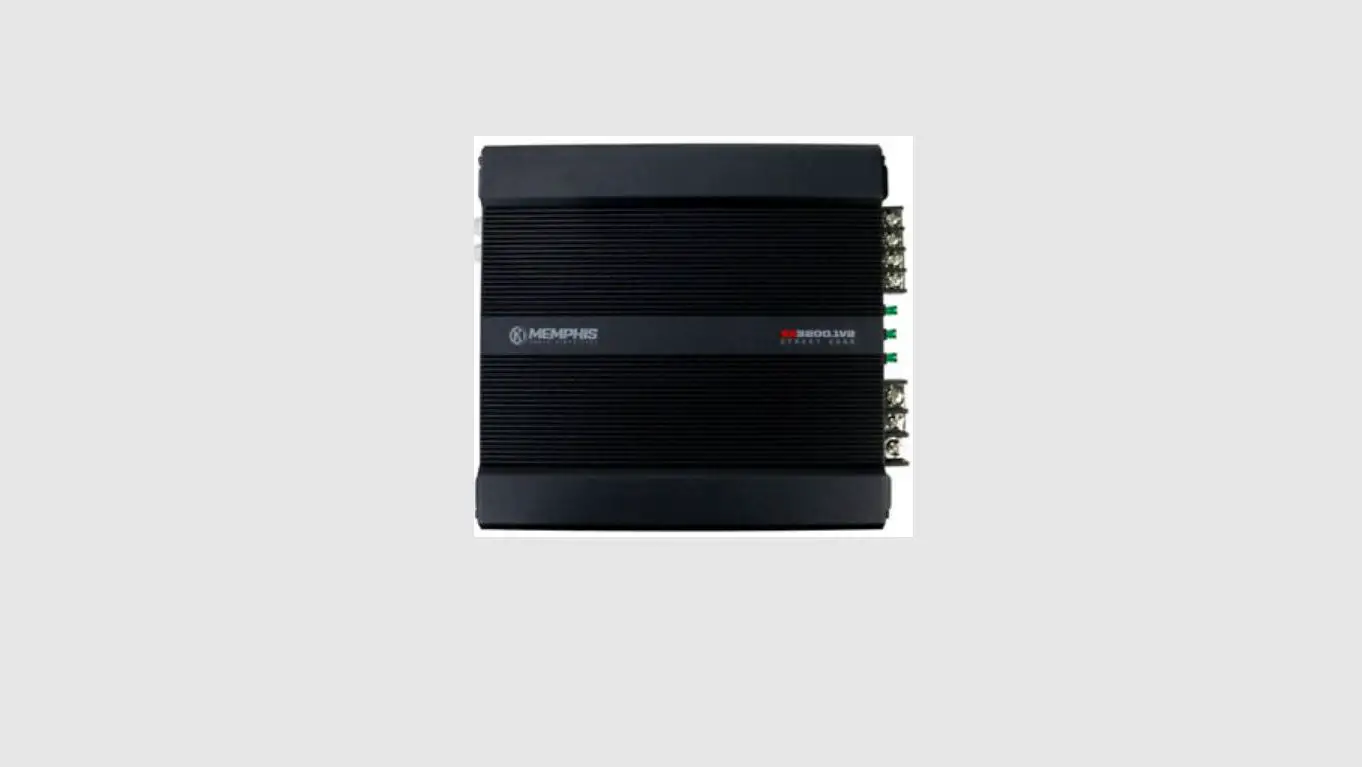 Memphis Audio Se3200.1v2 Mono Amplifier User Manual