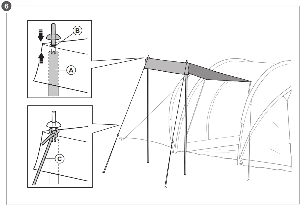 KAYOBA 008787 Four Man Tent - fig5