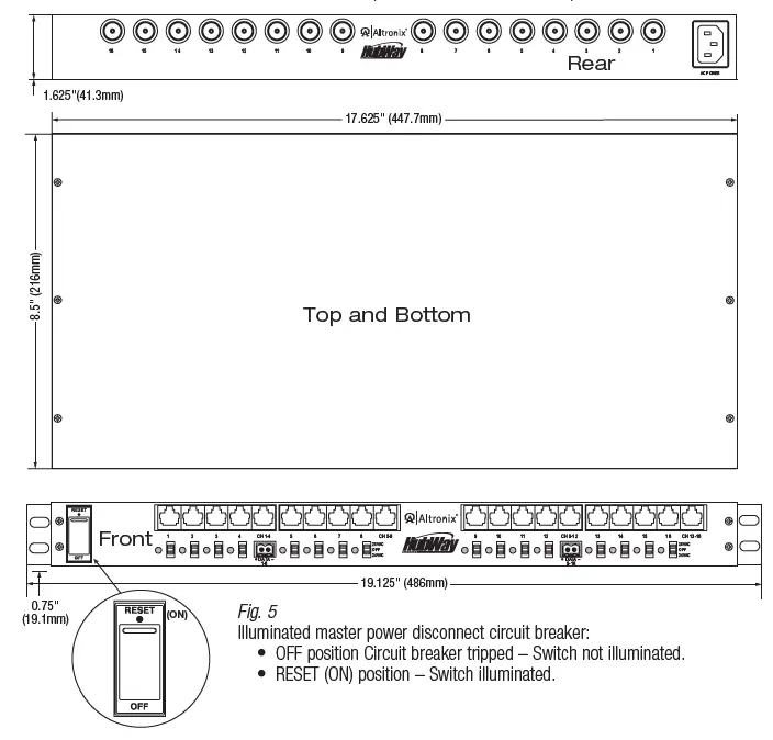 Altronix-HubWay8D-HubWayD-Series-Passive-UTP-Transceiver-Hubs-5