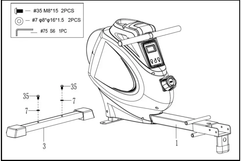SUNNY Health Fitness SF-RW5856 Flywheel Rowing 04