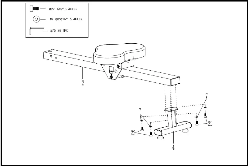 SUNNY Health Fitness SF-RW5856 Flywheel Rowing 07