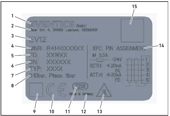 AVENTICS EV12 E-P Pressure Regulator-2