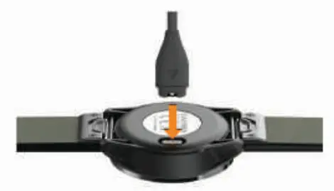 GARMIN Approach S60 Golf Watch - charging port