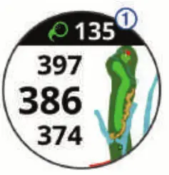 GARMIN Approach S60 Golf Watch - device detects