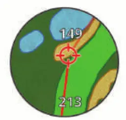 GARMIN Approach S60 Golf Watch - finger