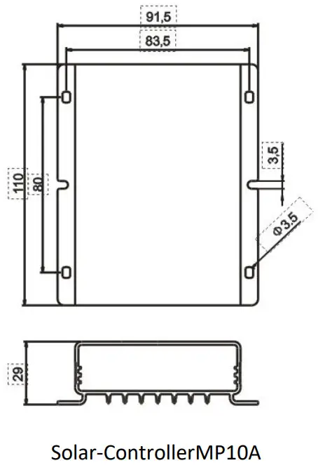 LINOVISION Charge controller Bluesolar PWM timer 12V 24V 10A - Figure 1
