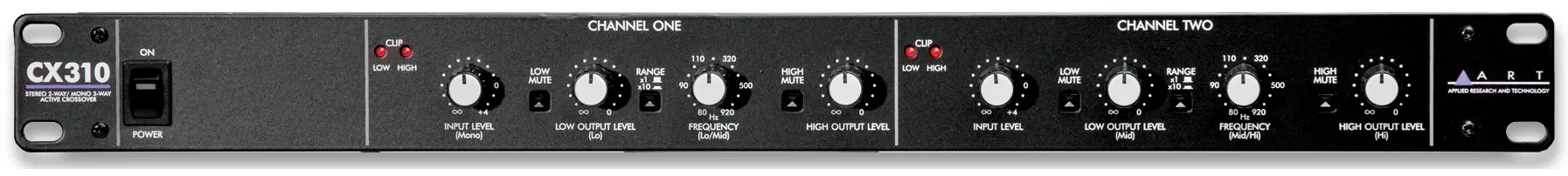 ART CX310 Stereo 2-Way Mono 3-Way Active Crossover