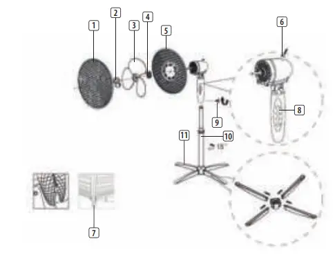 bol com Metal Retro Fan - Fig