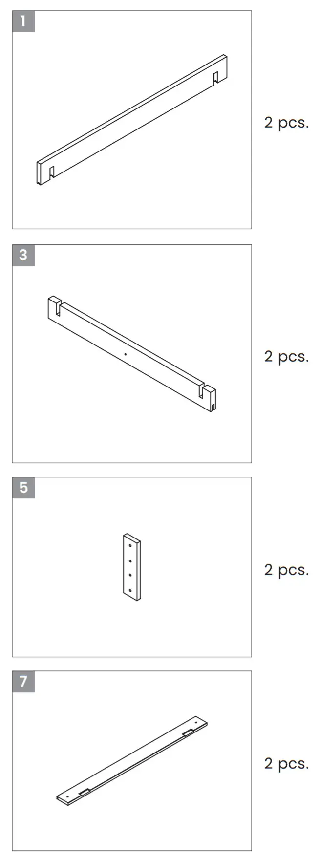 LIFESPAN KIDS Skipper Sandpit With Canopy - PARTS LIST2