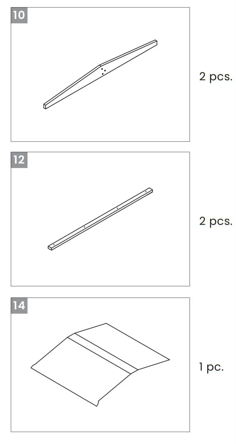 LIFESPAN KIDS Skipper Sandpit With Canopy - PARTS LIST3