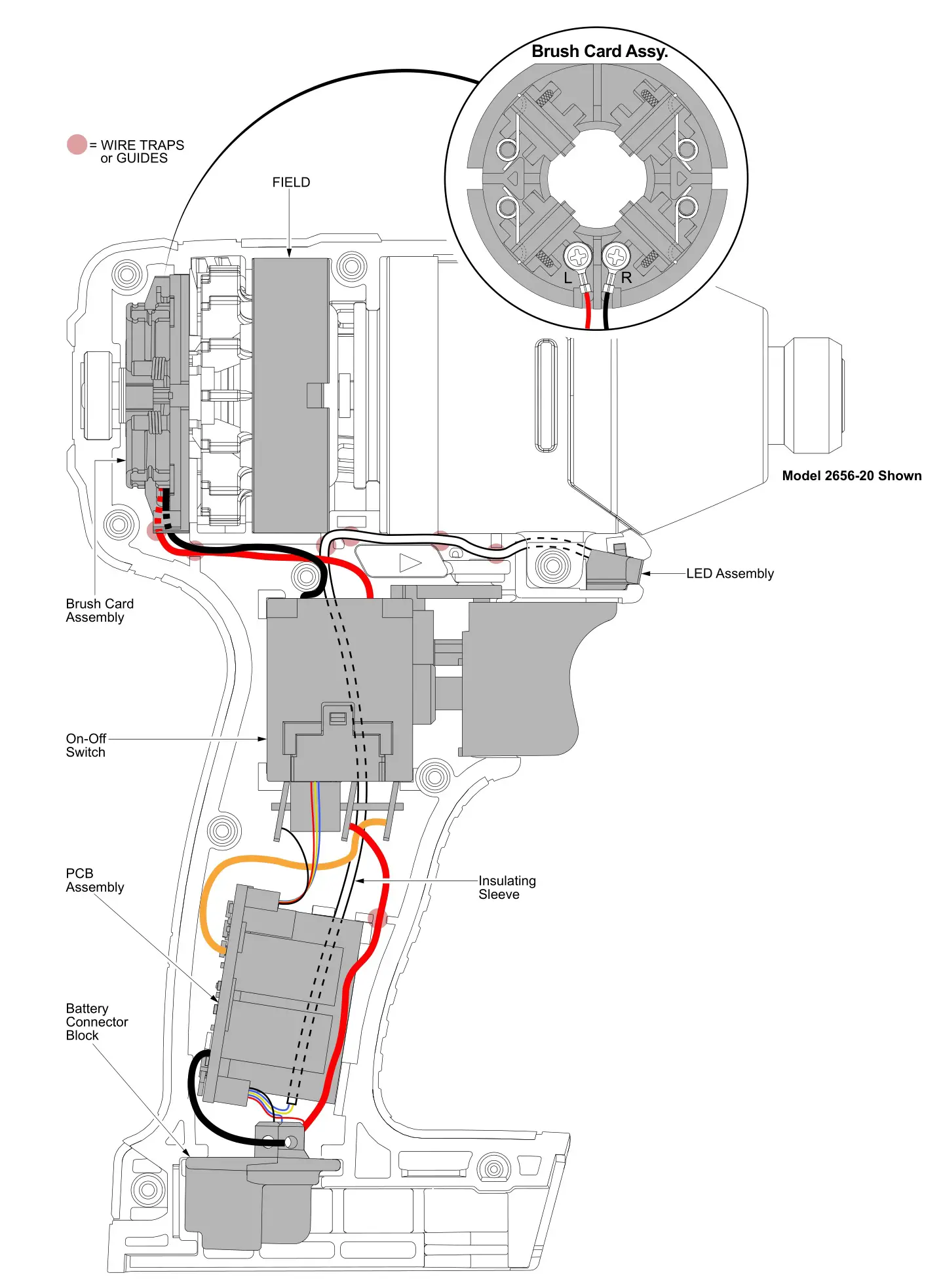 milwaukee 2656-20 M18 1 4in. Hex Impact Driver - SERVICE PARTS LIST 2