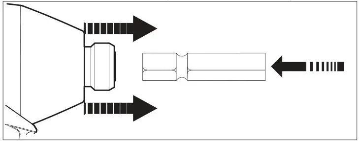 milwaukee 2656-20 M18 1 4in. Hex Impact Driver - To remove the accessory, pull out the ring and remove the accessory