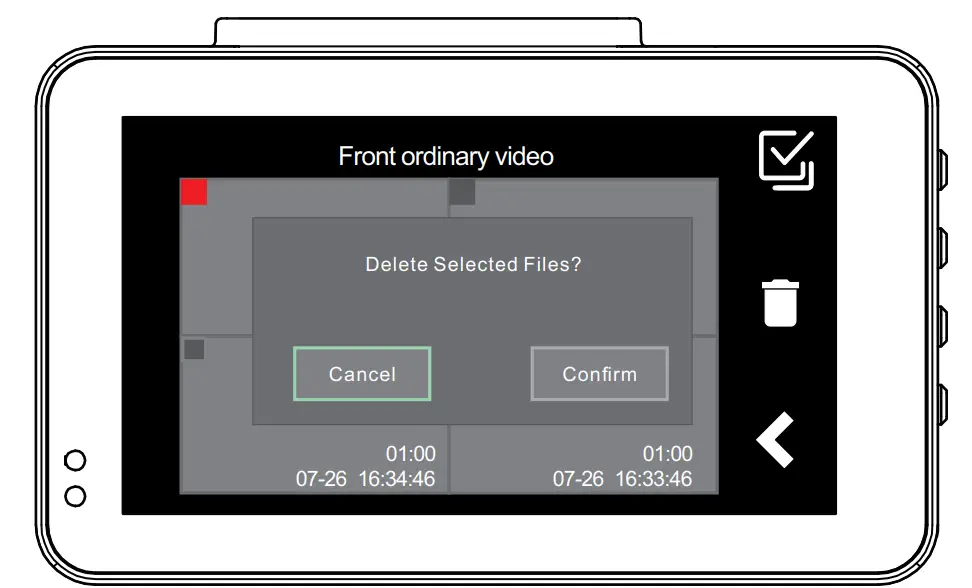 Dash Cam Front 4K and Rear 1080P-24
