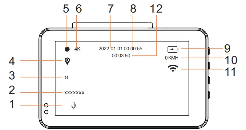 Dash Cam Front 4K and Rear 1080P-9