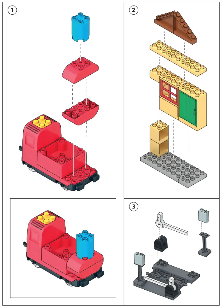 Peppa Pig Construction Set Train Fun - fig 1