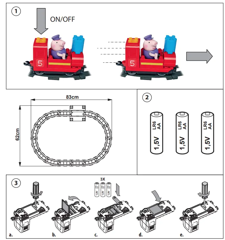 Peppa Pig Construction Set Train Fun - fig